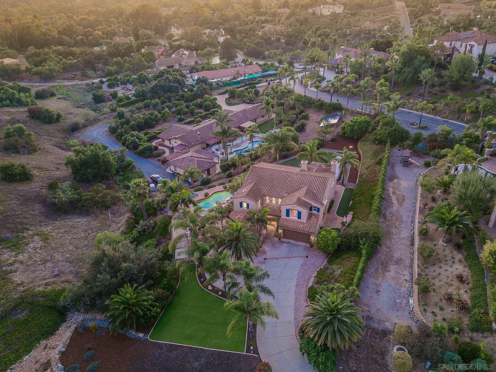 845 Vista Point Circle Vista, CA 92084 - Photo 49 of 58 an aerial view of residential houses with outdoor space and trees