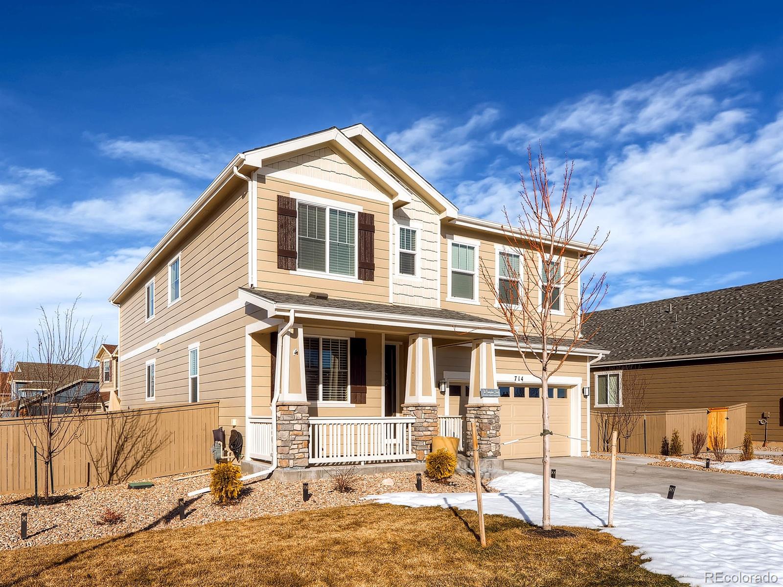 714 Springvale Road Castle Rock, CO 80104 - Photo 2 of 28 a front view of a house with a yard