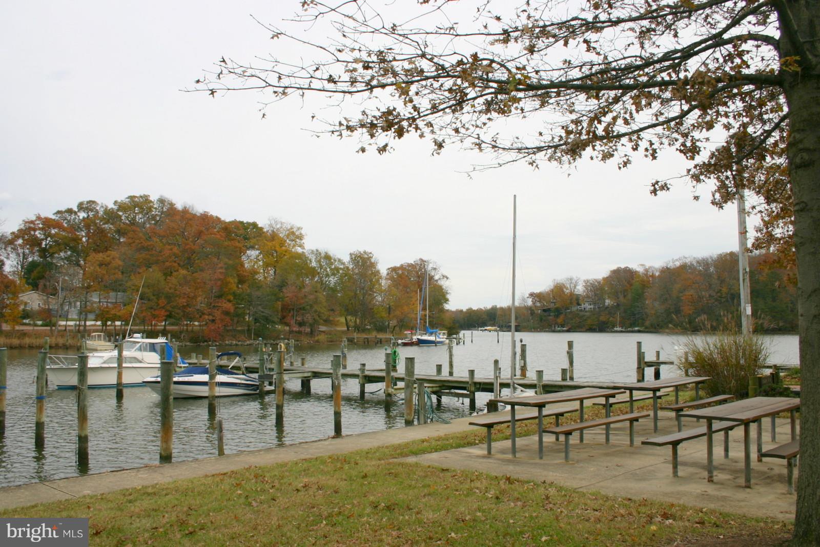 1622 Oldtown Road Edgewater, MD 21037 - Photo 36 of 37 Docking Area with Picnic Tables
