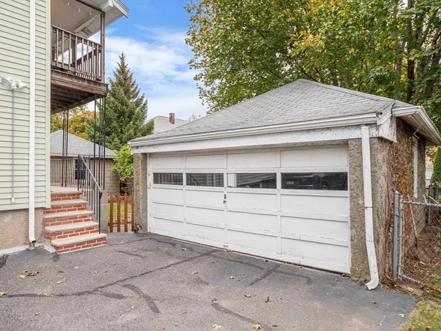 a house with a white door