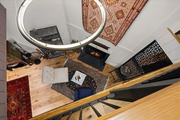 a picture of a room with a white cabinet