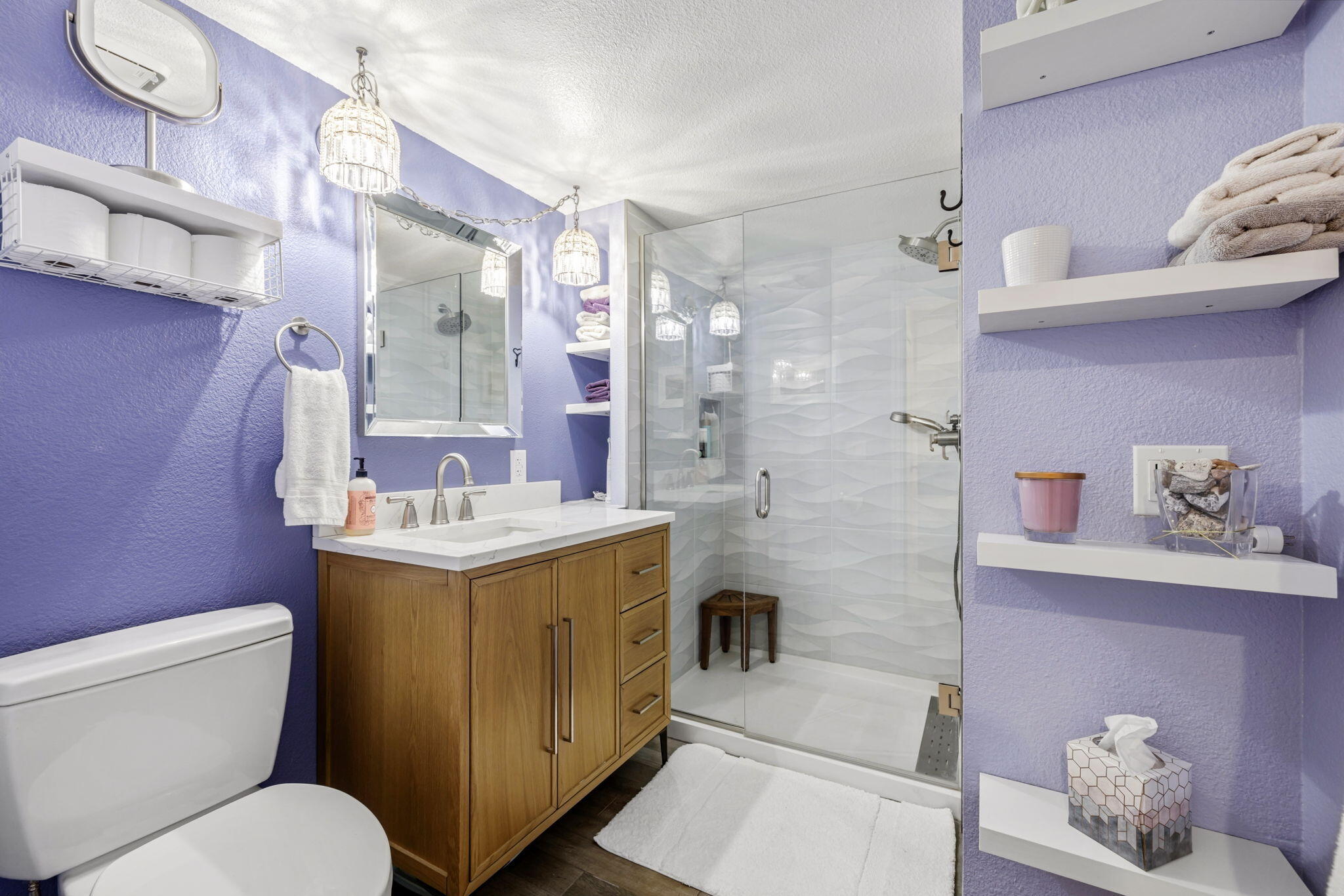 82191 Ullman Road Indio, CA 92201 - Photo 33 of 40 a bathroom with a sink a toilet and shower