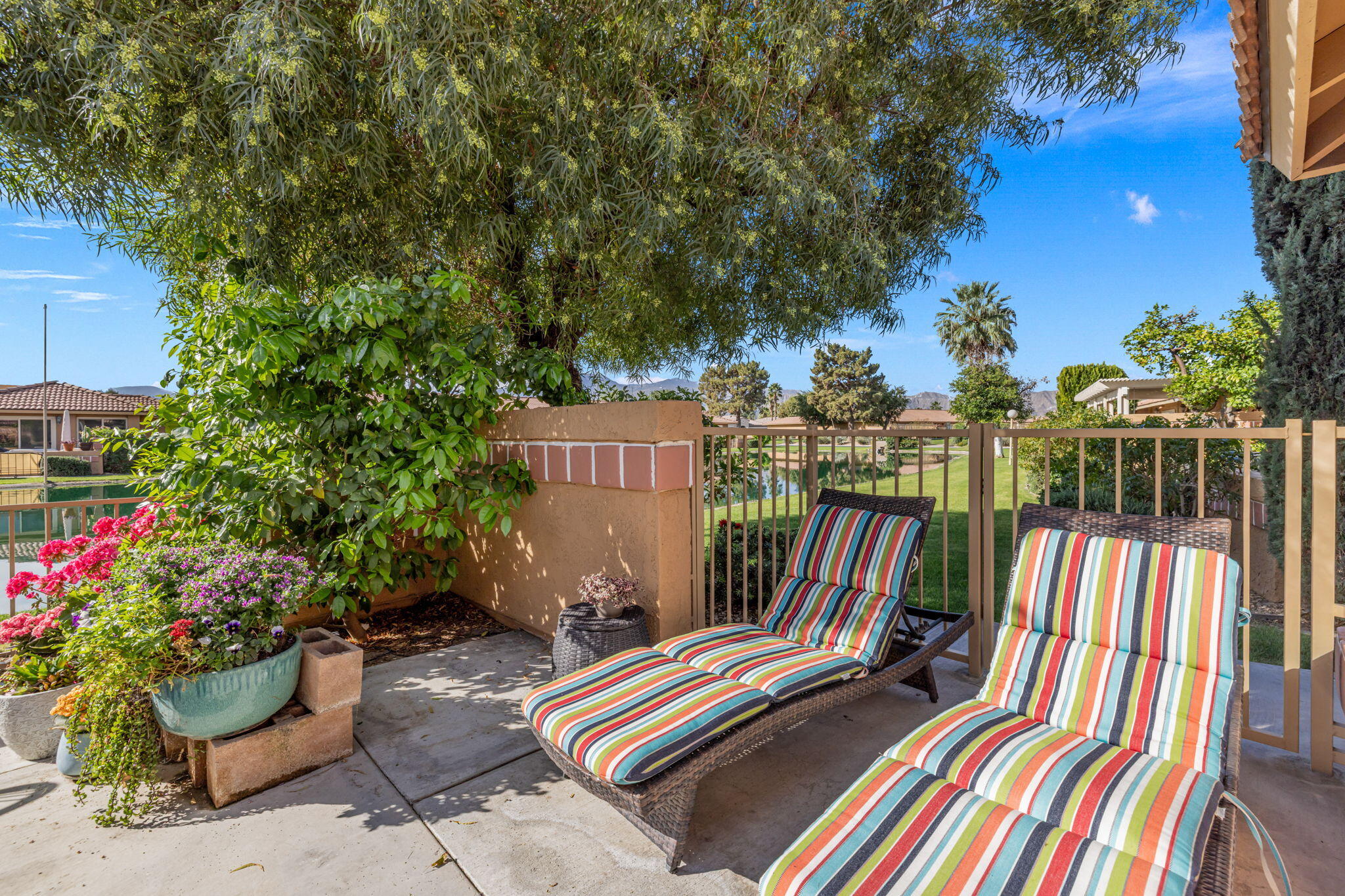 82191 Ullman Road Indio, CA 92201 - Photo 7 of 40 a view of balcony with furniture and flowers
