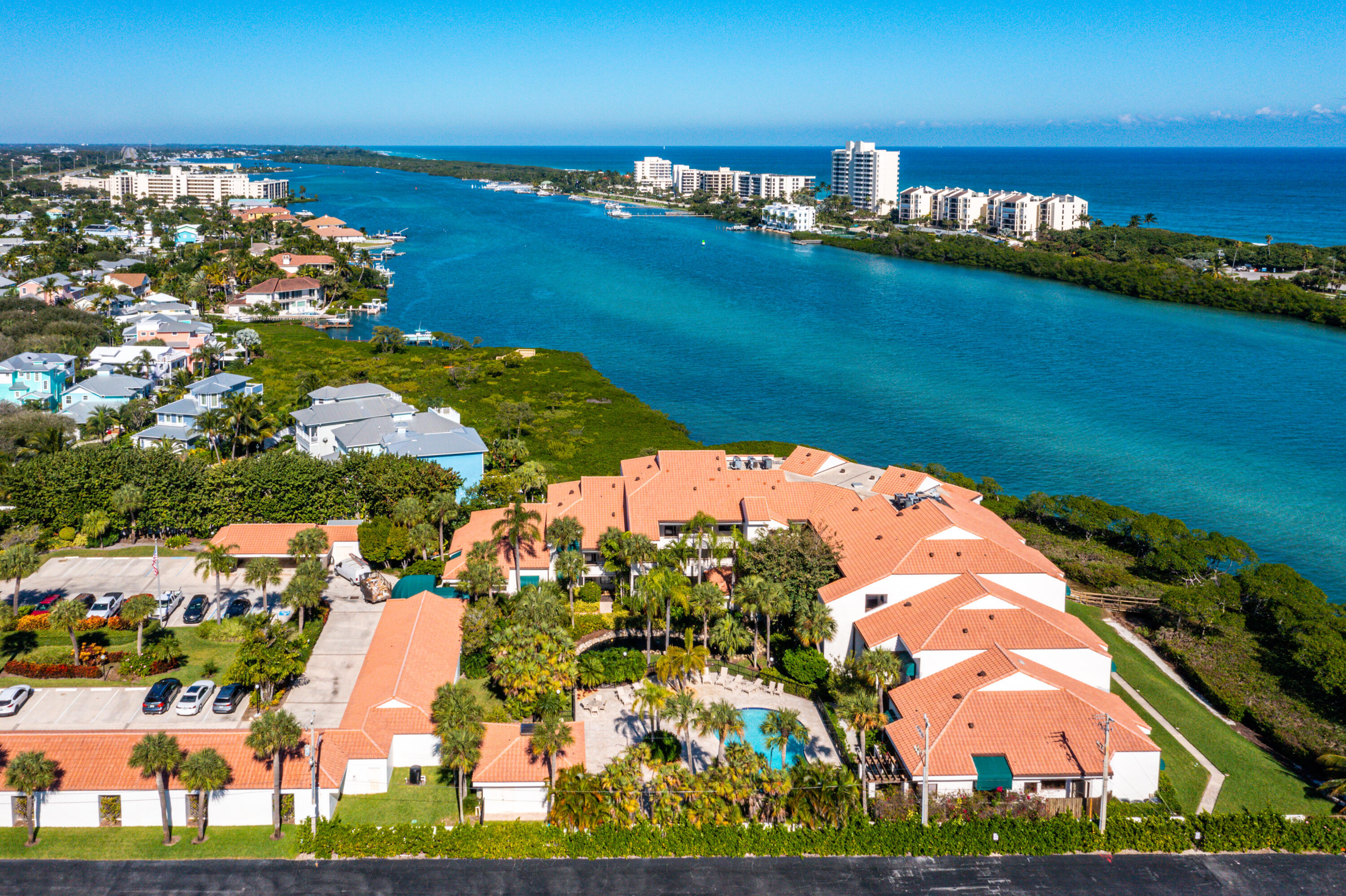 200 Waterway Road, Unit 204 Tequesta, FL 33469 - Photo 2 of 34 North with building aerial
