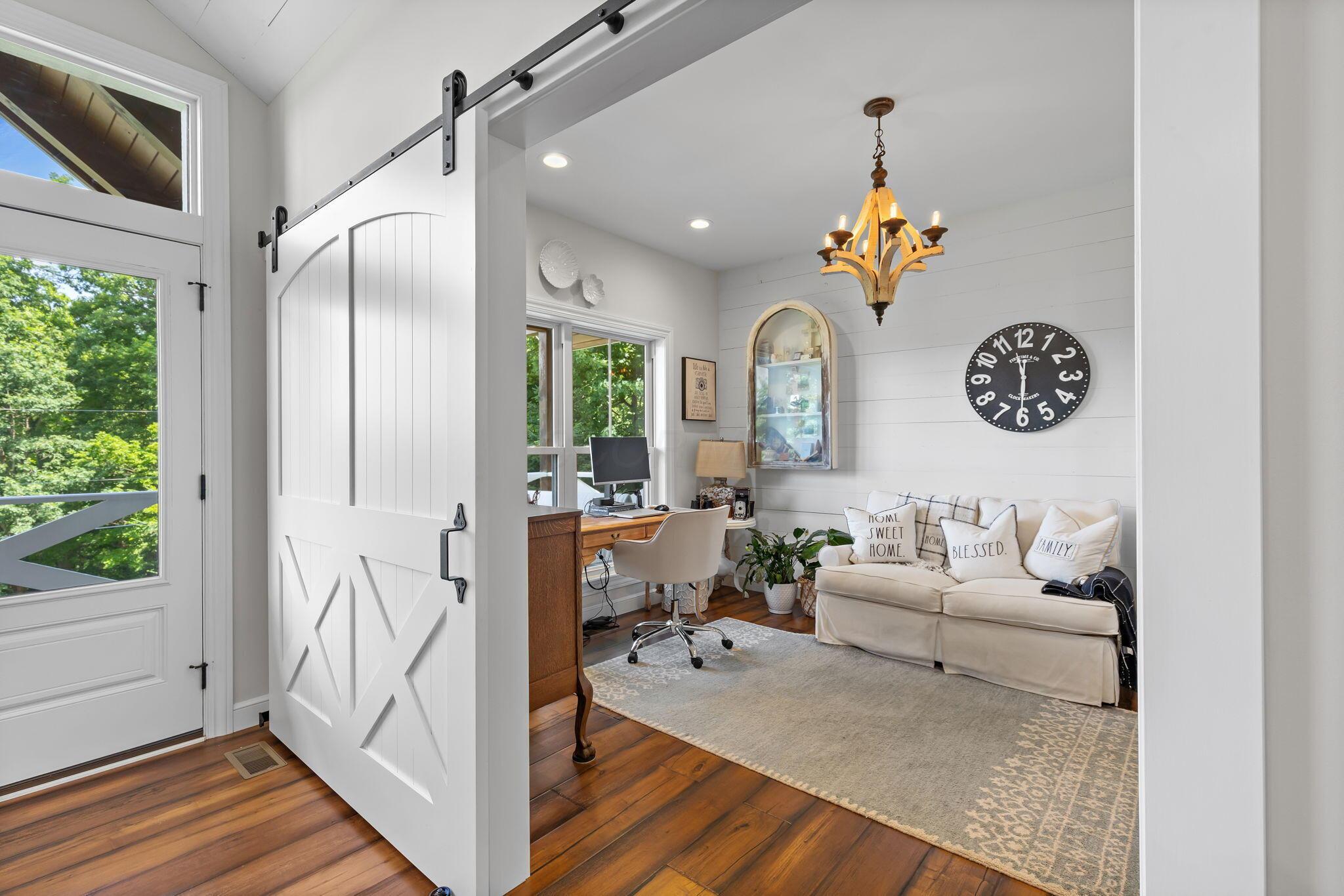 520 Grand Ridge Drive Howard, OH 43028 - Photo 29 of 64 Barn door for privacy entrance to the office