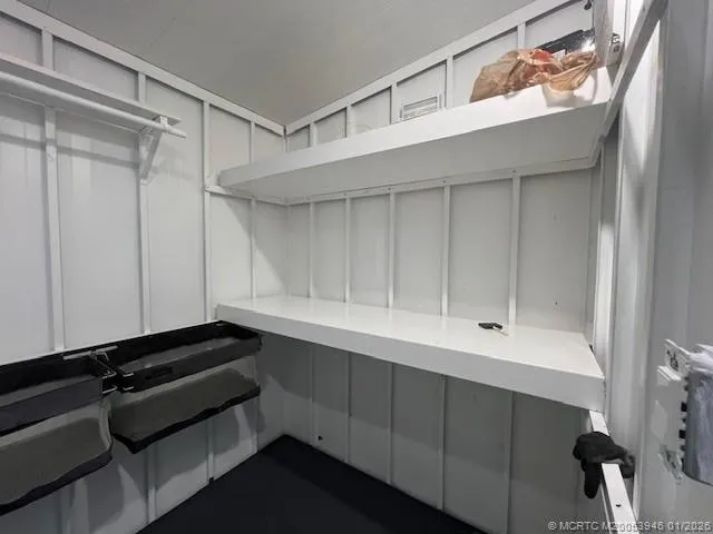 a close view of closet