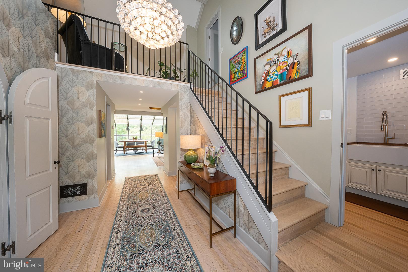 945 Lafayette Road Bryn Mawr, PA 19010 - Photo 4 of 53 a view of entryway and hall with wooden floor