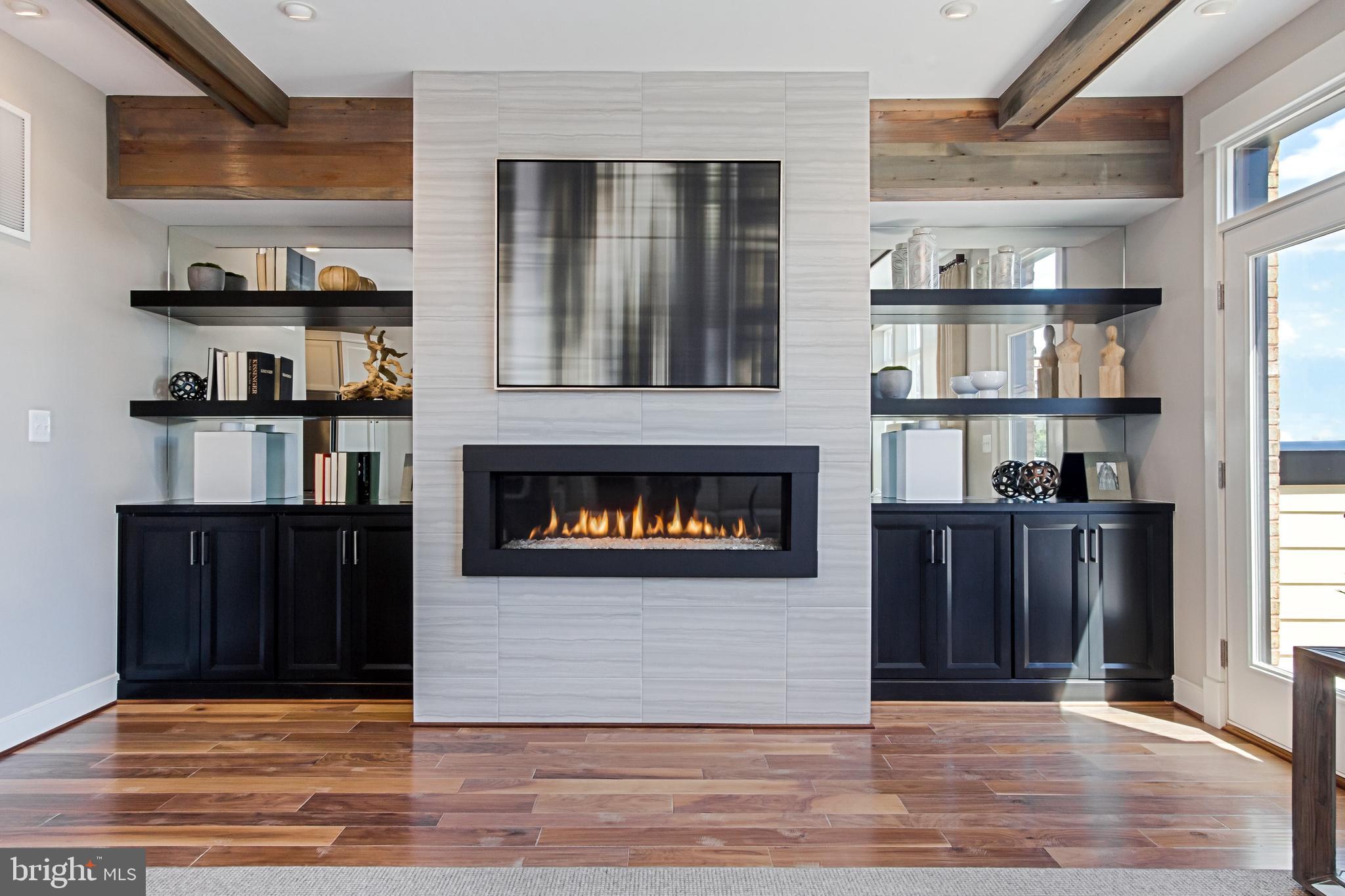 1872 Easterly Road, Unit 1004 Reston, VA 20190 - Photo 7 of 12 Optional Linear Fireplace. Model Photography.