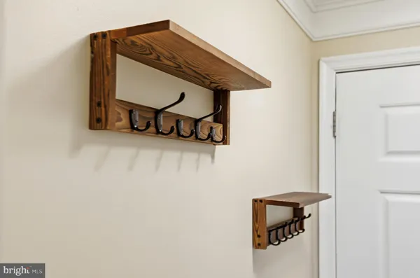 a picture of a bench in a room