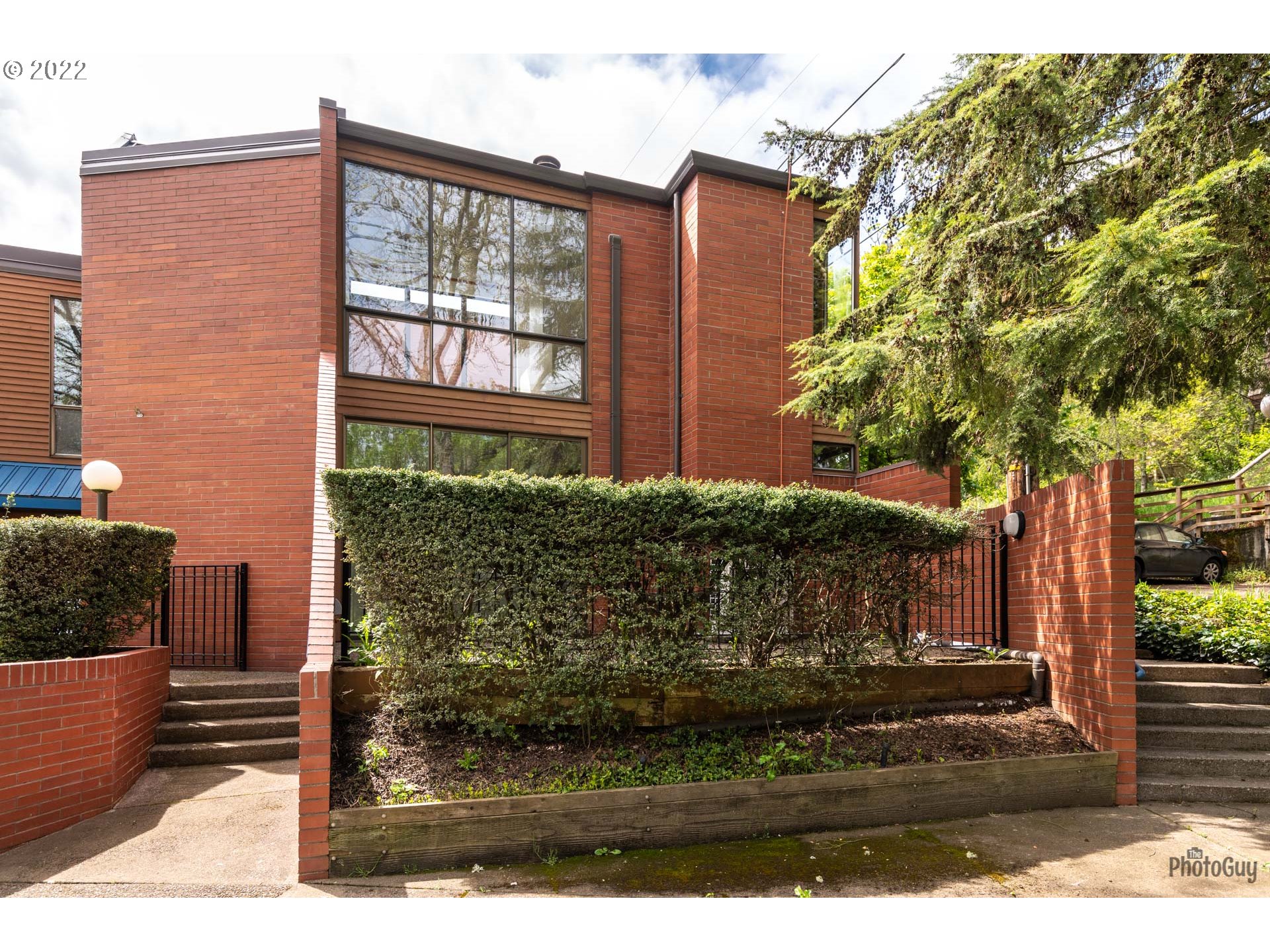 a front view of a house