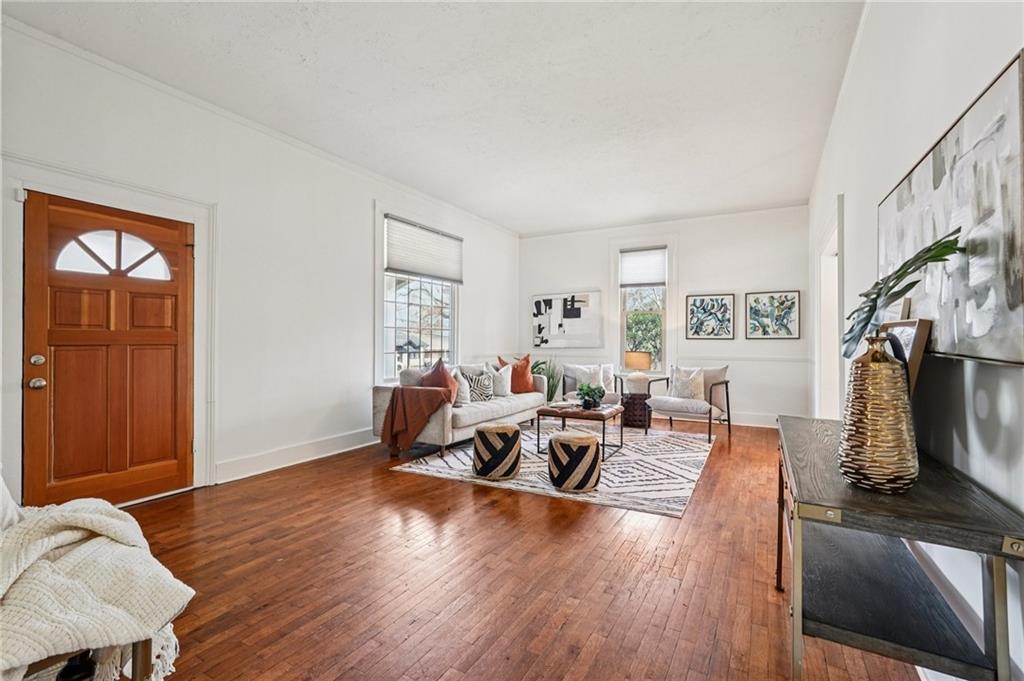2226 Whites Mill Road Decatur, GA 30032 - Photo 4 of 51 a living room with furniture and a flat screen tv