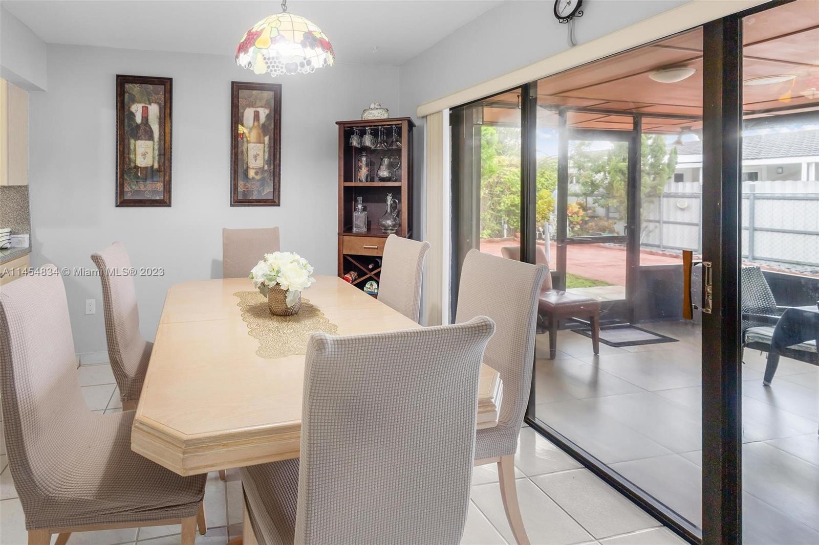 Tamiami Miami, FL 33182 - Photo 13 of 47 a dining room with furniture and a floor to ceiling window