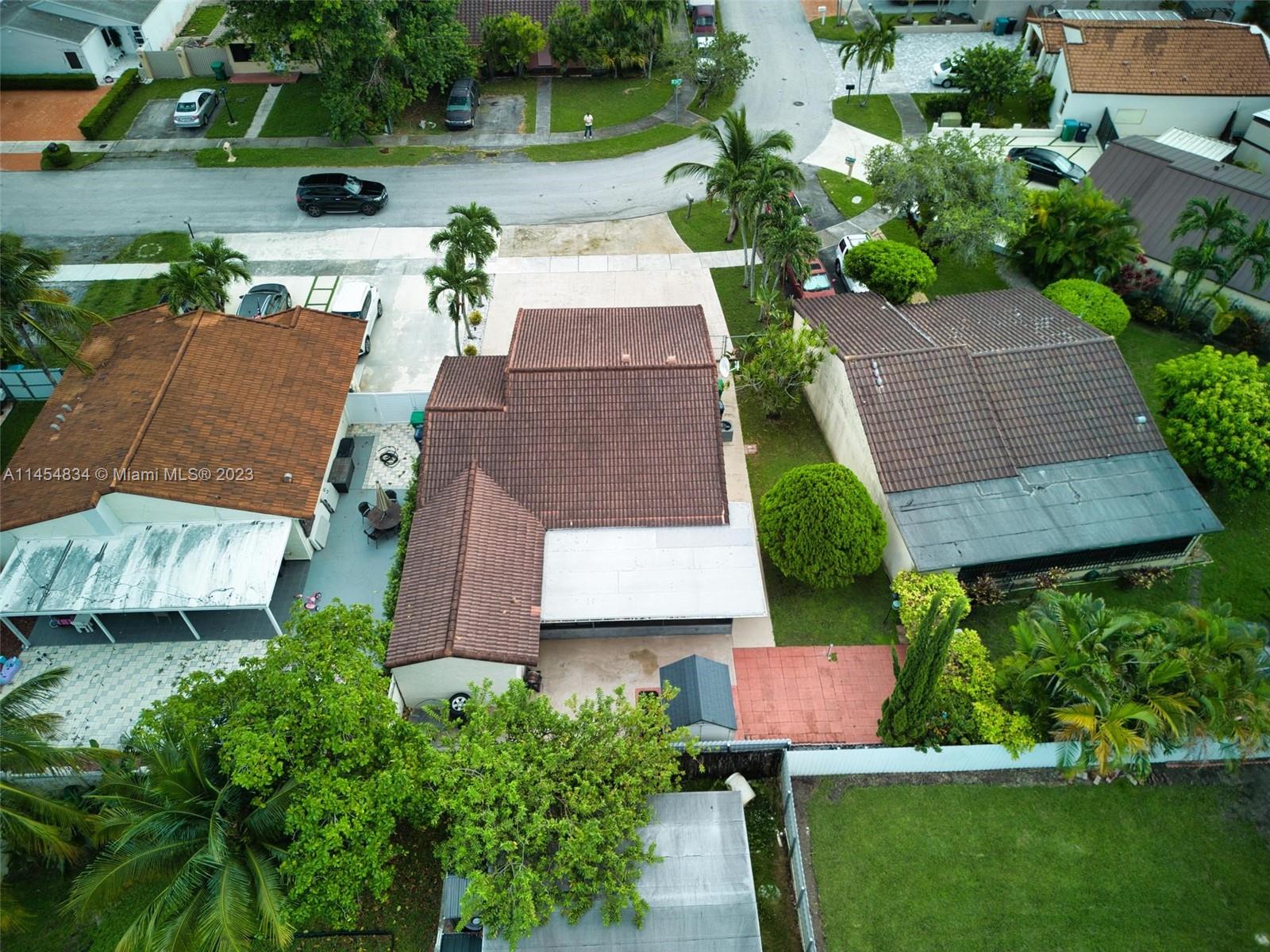 Tamiami Miami, FL 33182 - Photo 47 of 47 an aerial view of a house with garden space and street view