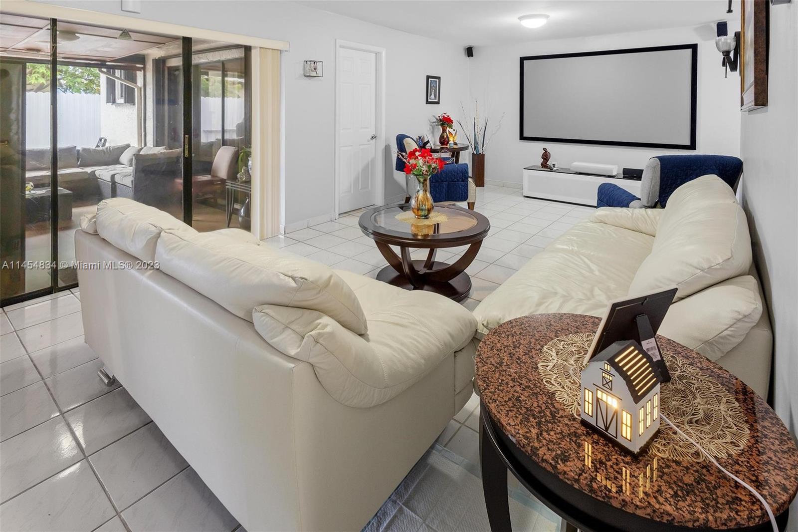 Tamiami Miami, FL 33182 - Photo 8 of 47 a living room with furniture and a flat screen tv