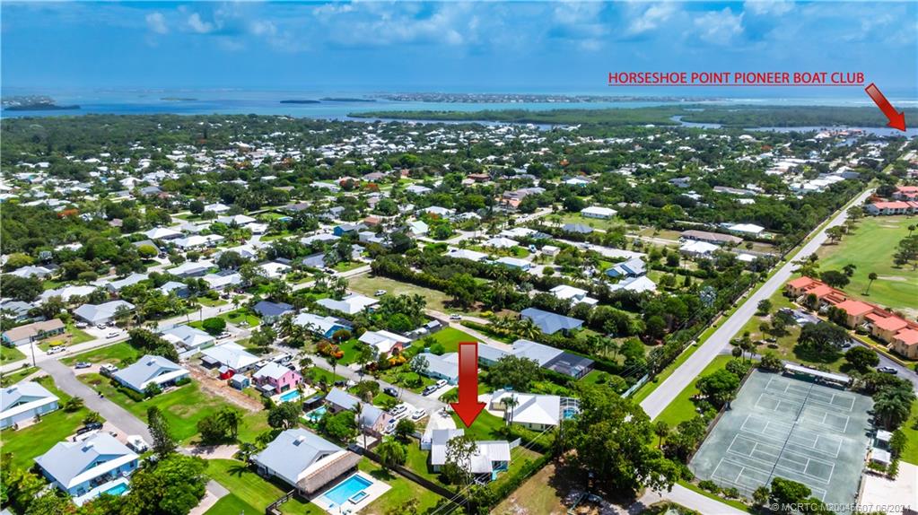4642 Southeast Shady Ridge Lane Stuart, FL 34997 - Photo 26 of 34 Aerial view from Shady Ridge to Pioneer Club
