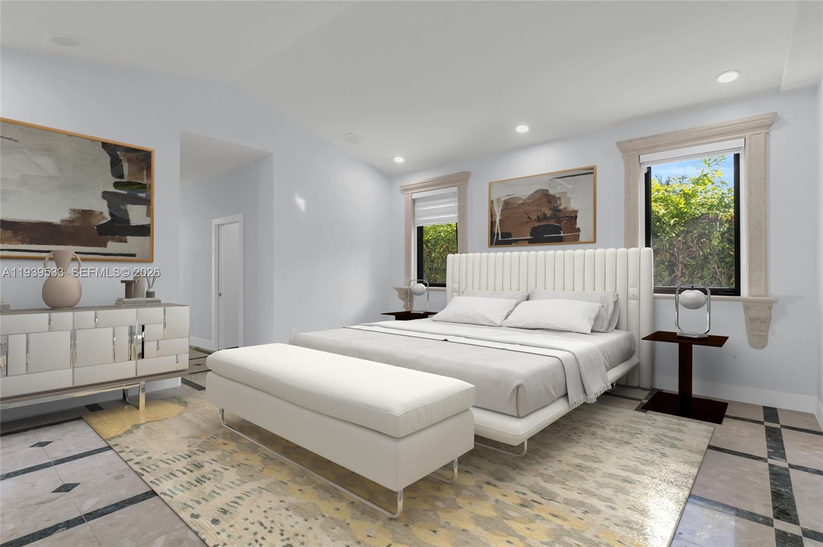 11835 Southwest 47th Street Miami, FL 33175 - Photo 15 of 48 a bedroom with a bed and a couch