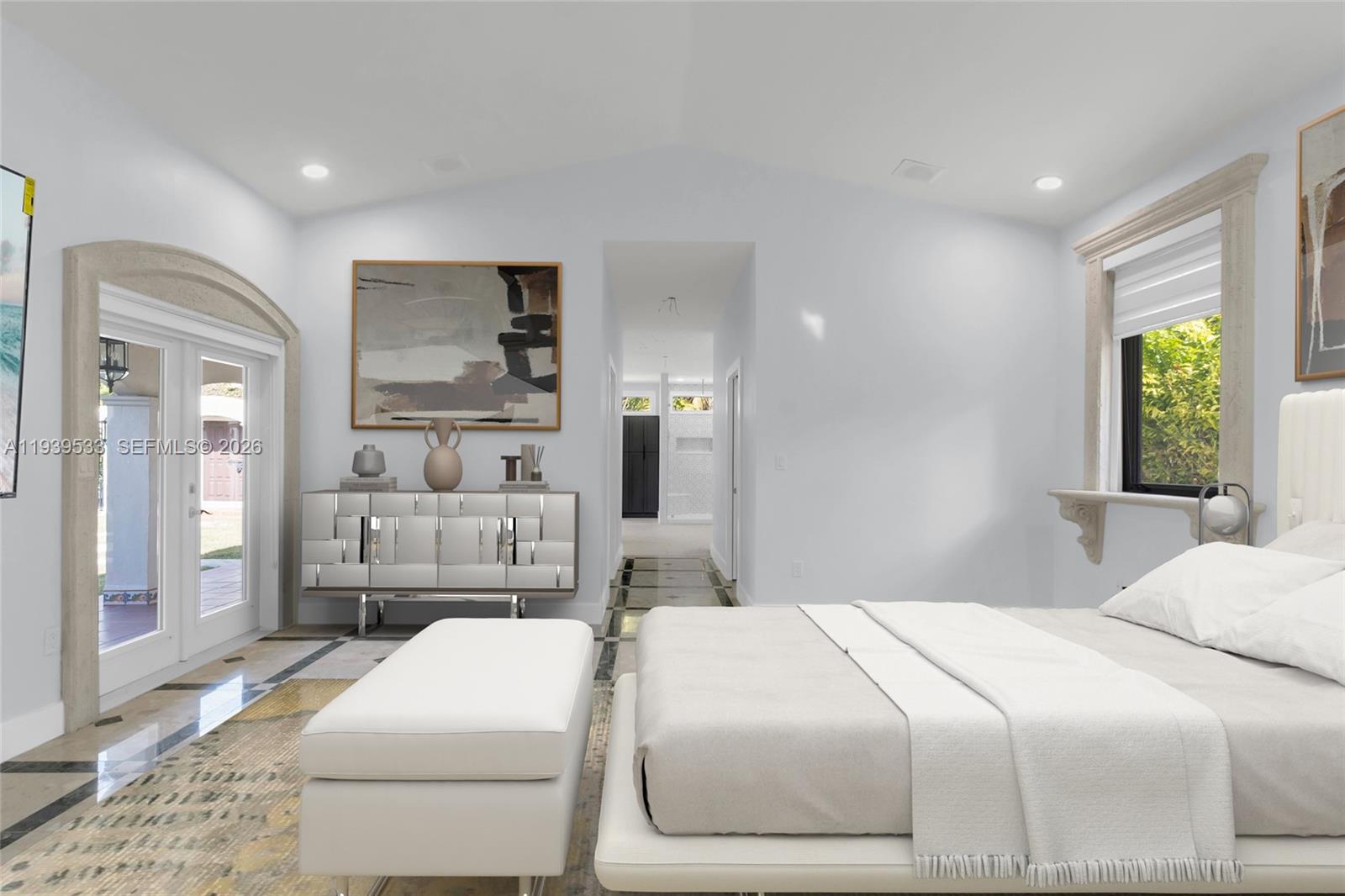 11835 Southwest 47th Street Miami, FL 33175 - Photo 16 of 48 a bedroom with a large bed and a window