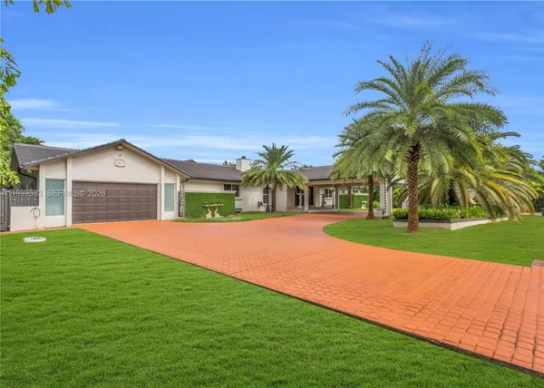a house with garden area