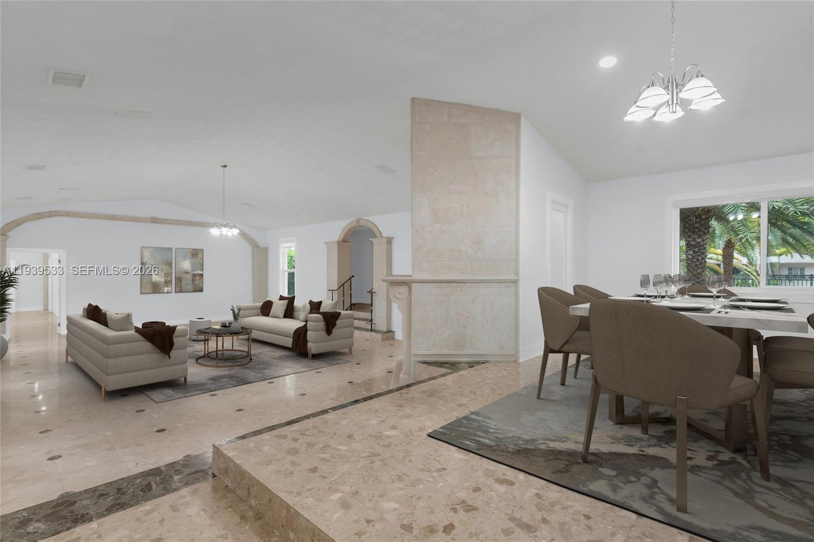 11835 Southwest 47th Street Miami, FL 33175 - Photo 10 of 48 a living room with furniture and a large window