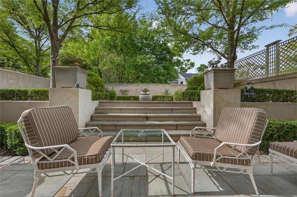 2288 Peachtree Road Northwest, Unit 4 Atlanta, GA 30309 - Photo 30 of 50 a view of backyard with outdoor seating and plants