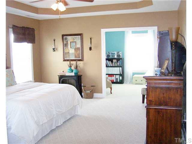 524 Elan Hall Road Cary, NC 27519 - Photo 14 of 25 Wonderful Master Retreat! Upgraded Carpets and Trey Ceilings with separate Sitting Area...to enjoy after a long day! Master Suite