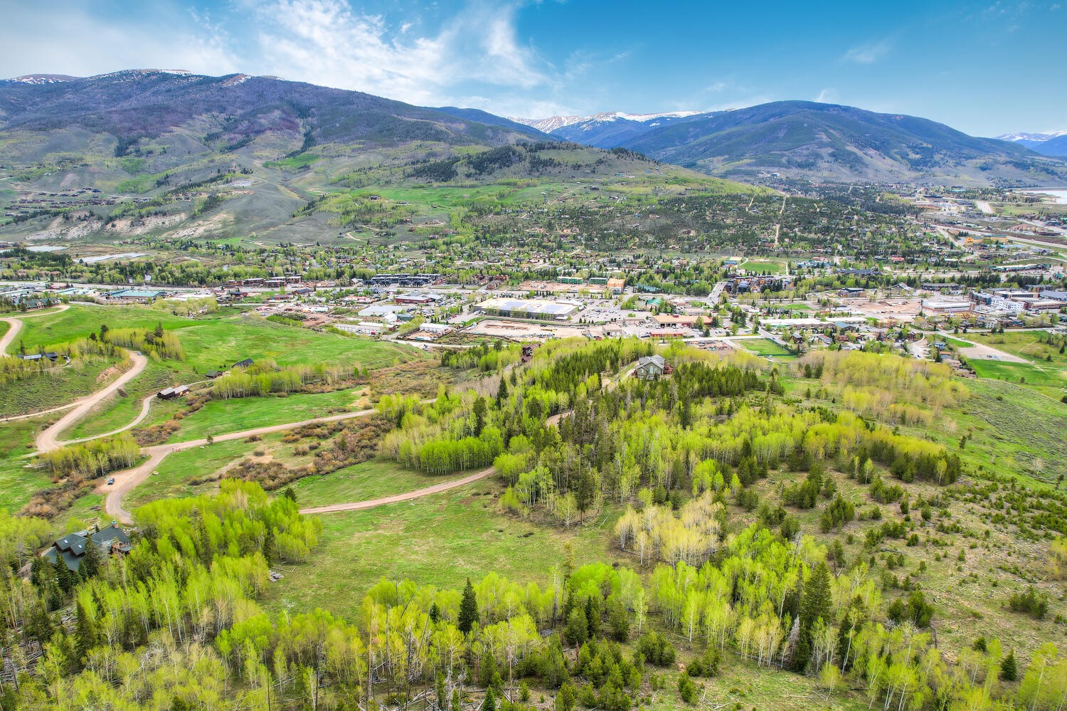 1672 South Ruby Road Silverthorne, CO 80498 - Photo 15 of 27 Aerial from South of the lot looking East North East