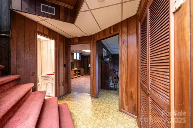 a room with furniture and a fireplace