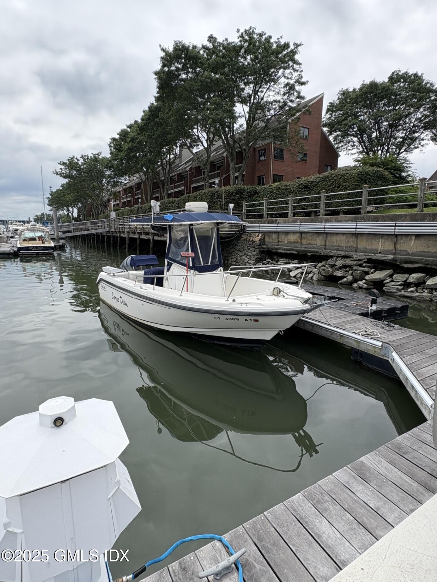 7 River Road, Unit BOAT SLIP A2 Cos Cob, CT 06807 - Photo 4 of 7 a view of a lake with roof deck