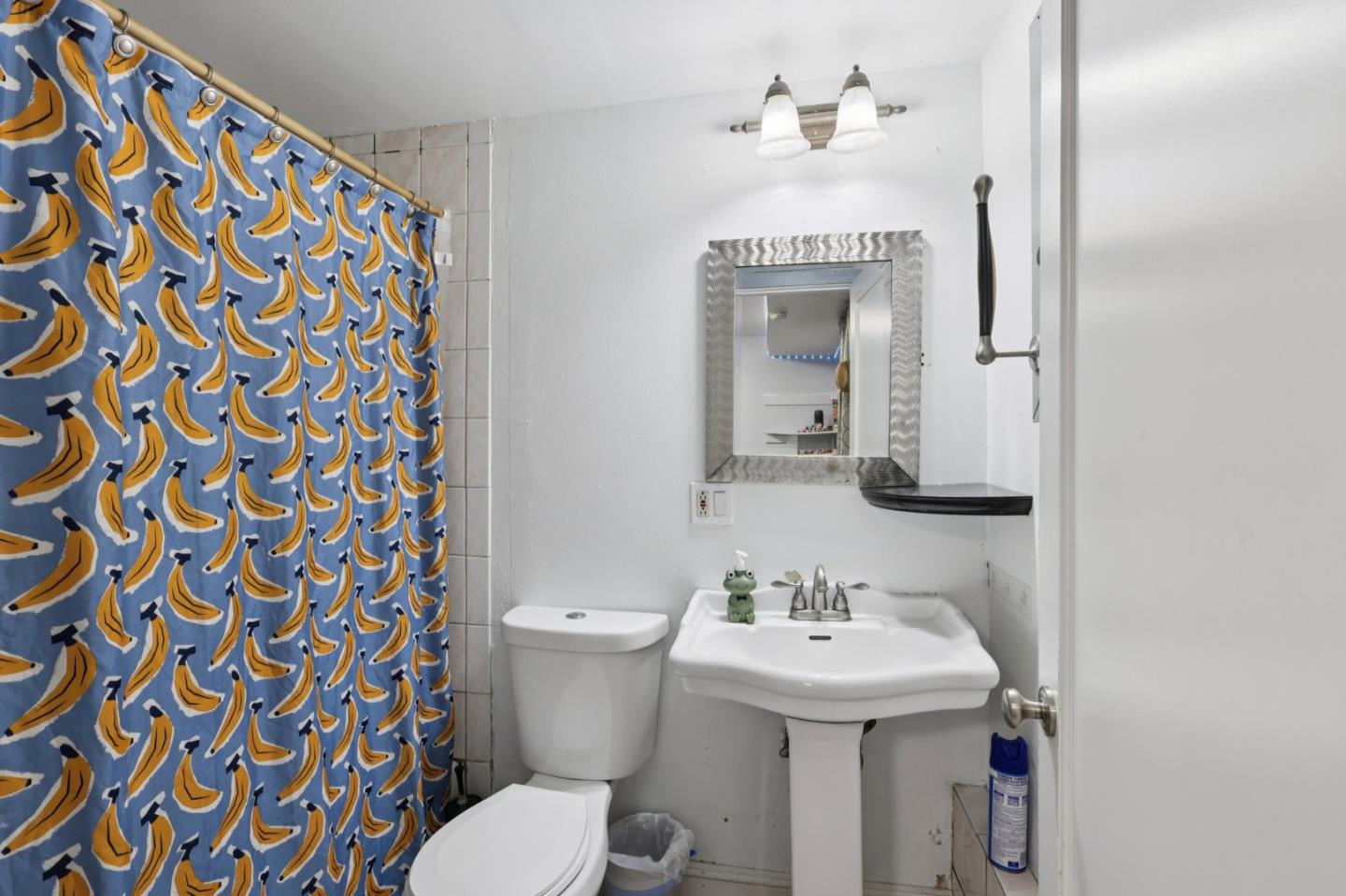 44 Patton Street San Francisco, CA 94110 - Photo 29 of 46 a bathroom with a sink and mirror with toilet