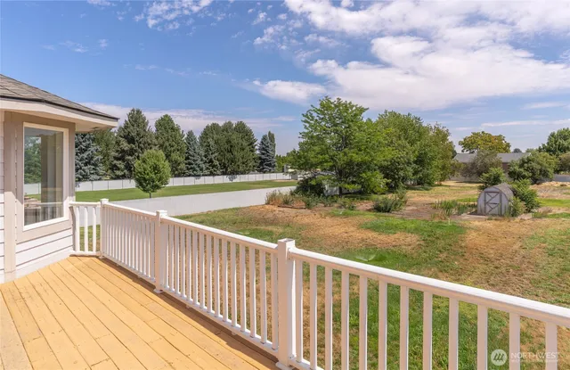 a view of a swimming pool and lake view