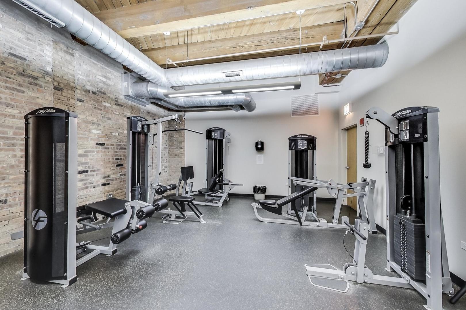 1040 West Adams Street, Unit 222 Chicago, IL 60607 - Photo 18 of 20 a view of gym