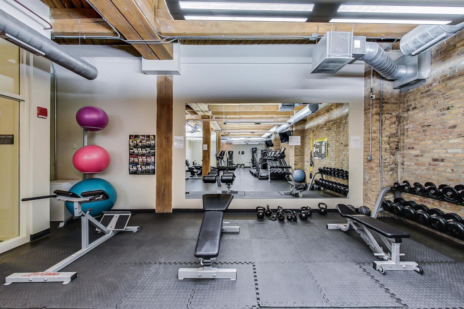 1040 West Adams Street, Unit 222 Chicago, IL 60607 - Photo 19 of 20 a room with gym equipment
