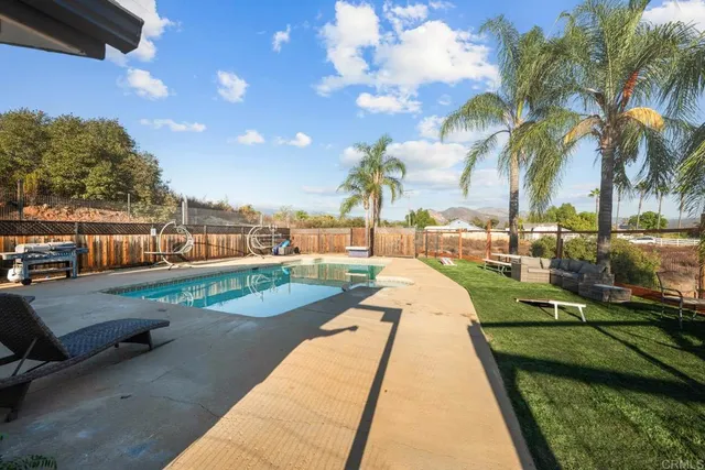 a backyard of a house