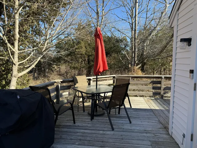 a view of a roof deck
