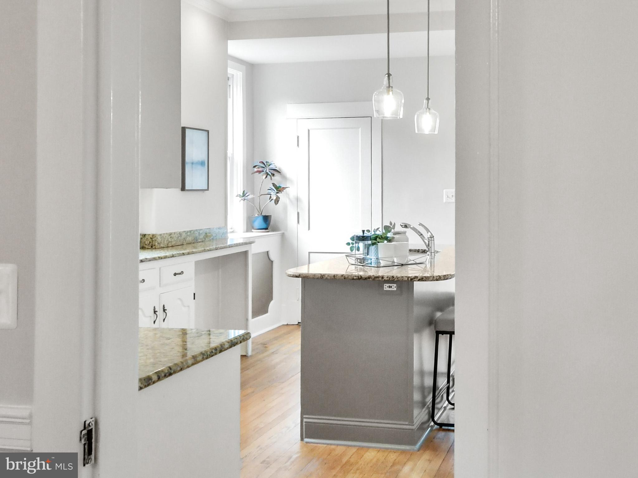 205 Upper College Terrace Frederick, MD 21701 - Photo 57 of 120 Kitchen from dining room... freshly painted island