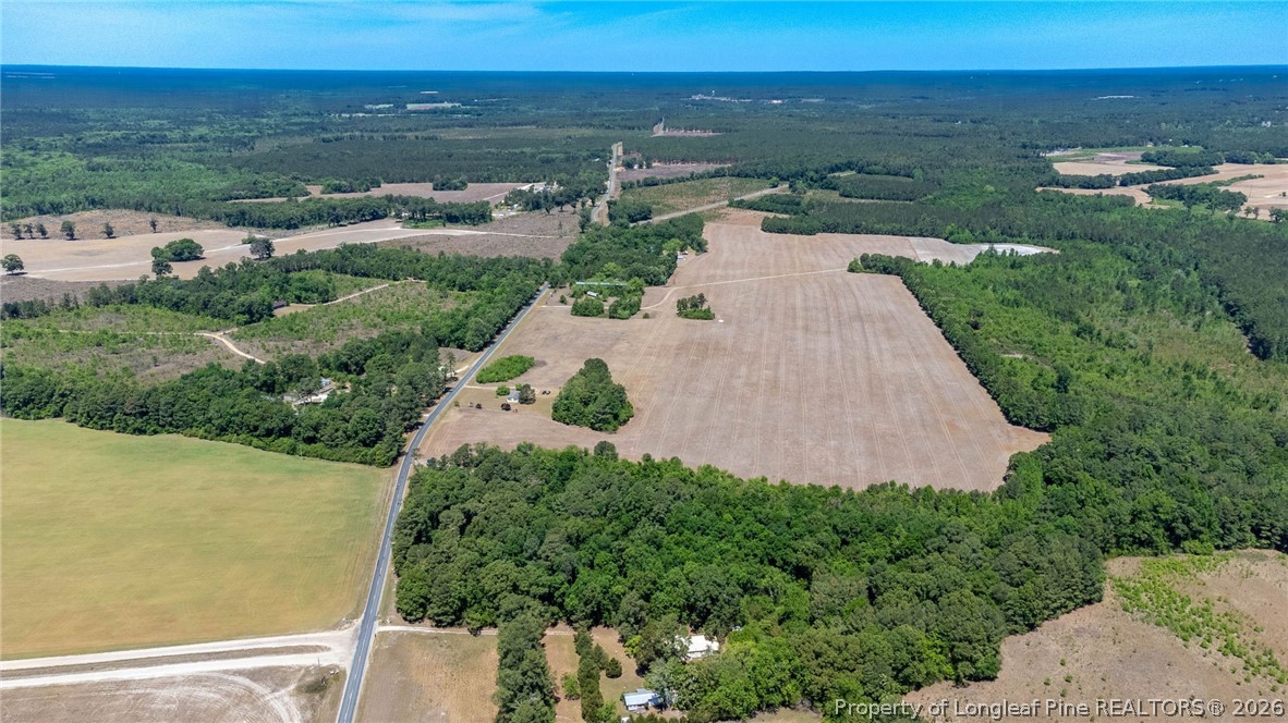1780 Gainey Road Raeford, NC 28376 - Photo 6 of 12 an aerial view of a house with a garden and lake view