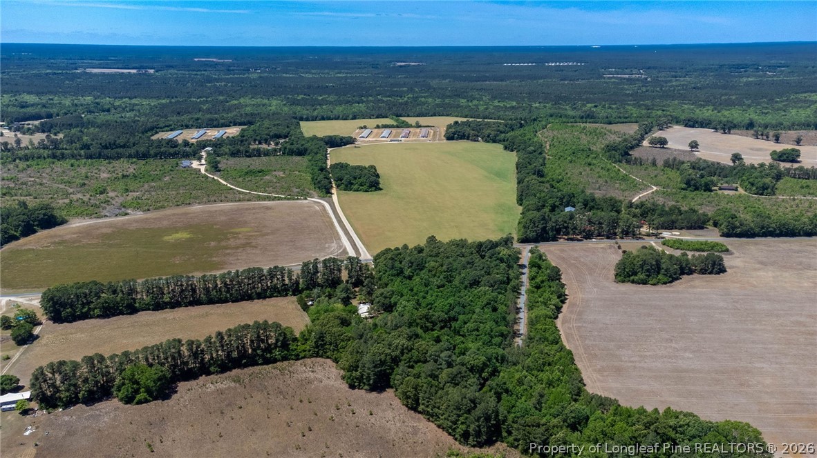 1780 Gainey Road Raeford, NC 28376 - Photo 8 of 12 an aerial view of a house with a garden
