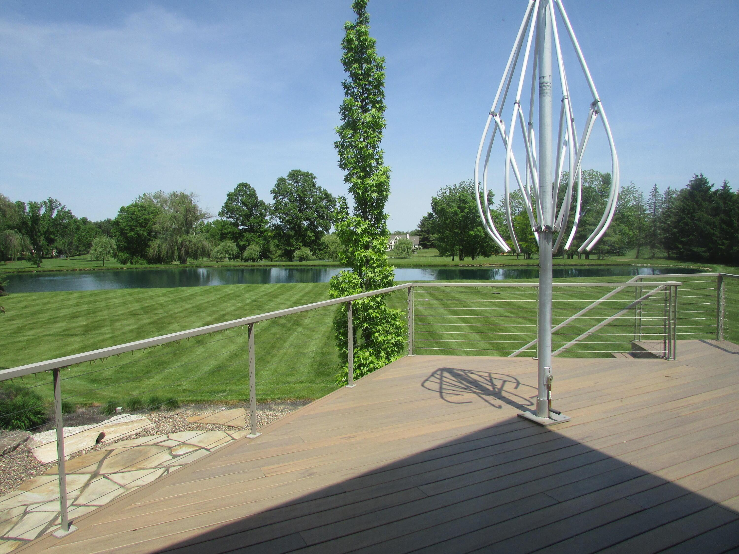 6390 Merchant Road Delaware, OH 43015 - Photo 15 of 30 Merchant Rear Deck and Pond