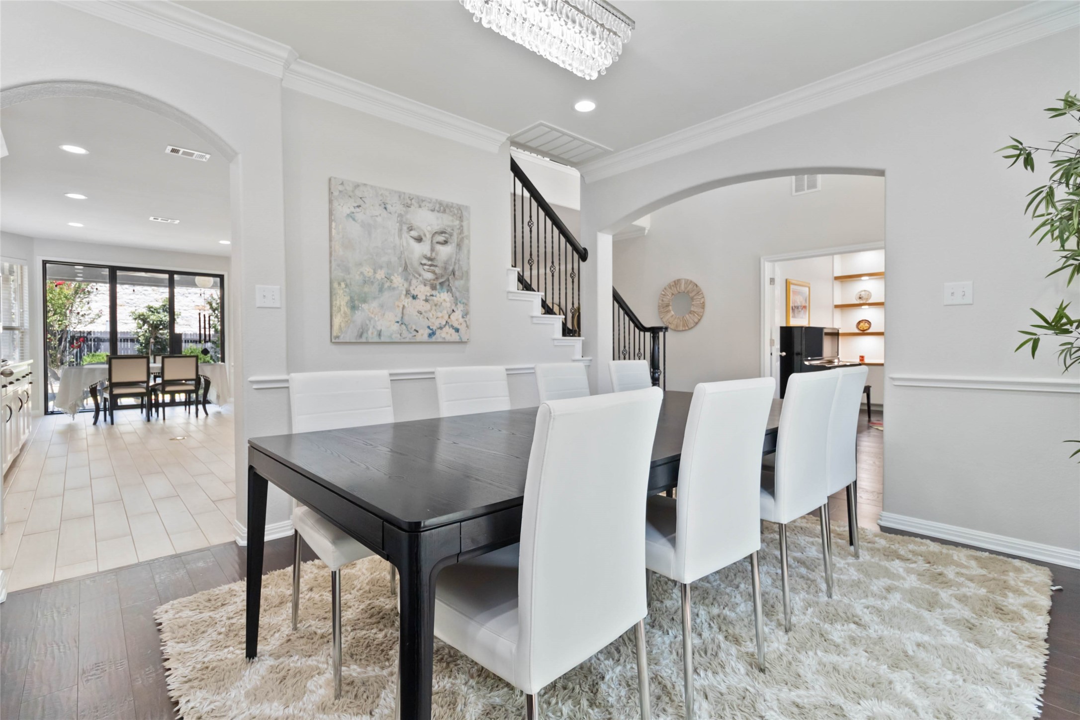 8032 Via Verde Drive Austin, TX 78739 - Photo 5 of 37 a living room with furniture and wooden floor