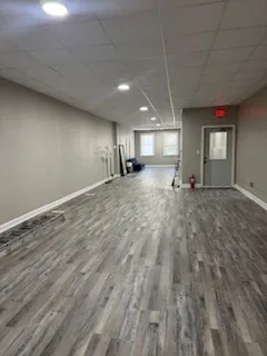 a view of a livingroom with a staircase