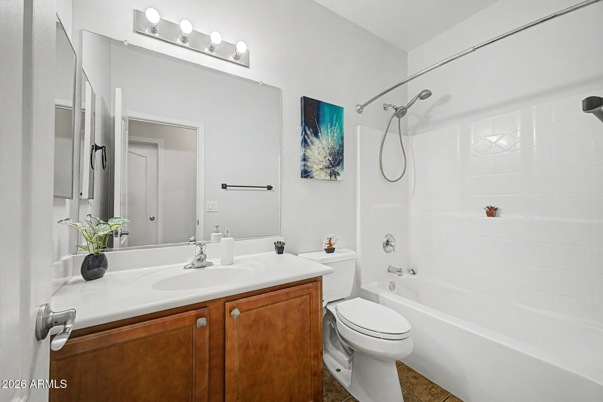 2868 South Anderson Lane Gilbert, AZ 85295 - Photo 26 of 59 a bathroom with a sink a toilet and shower