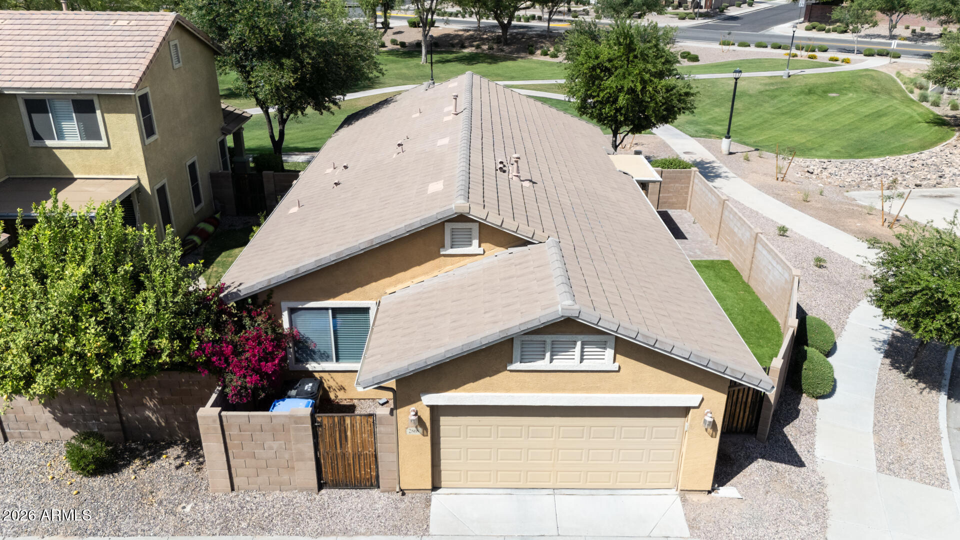 2868 South Anderson Lane Gilbert, AZ 85295 - Photo 46 of 59 an aerial view of a house with a yard
