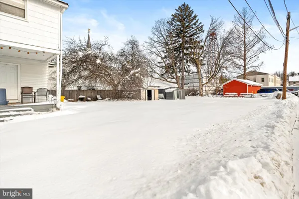 a view of road with large trees