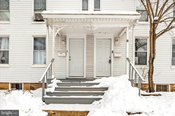 a front view of a house