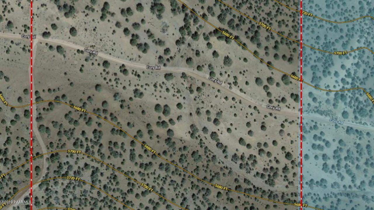 613 West Cory Road Williams, AZ 86046 - Photo 8 of 8 Map with Contour lines Cory Rd