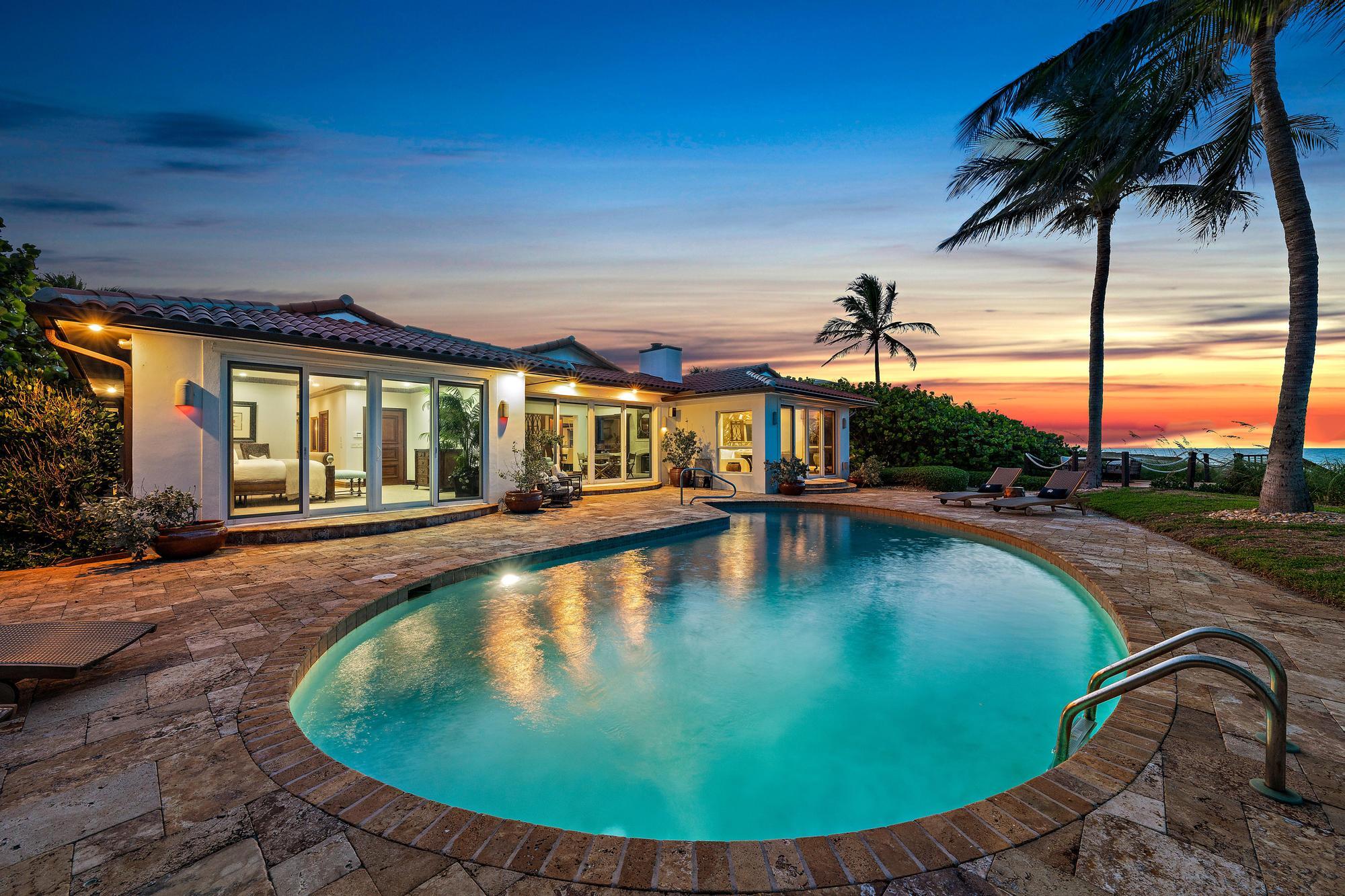 613 South Beach Road Jupiter, FL 33469 - Photo 15 of 74 Back Exterior Twilight
