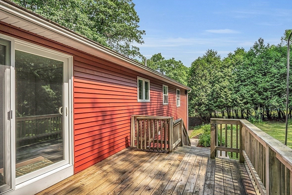 918 New Sherborn Road Athol, MA 01331 - Photo 40 of 41 a view of balcony with small garden and wooden fence