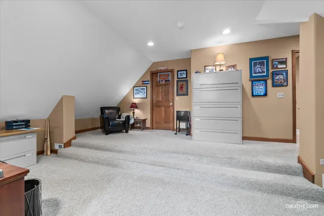 a view of a livingroom with furniture and window