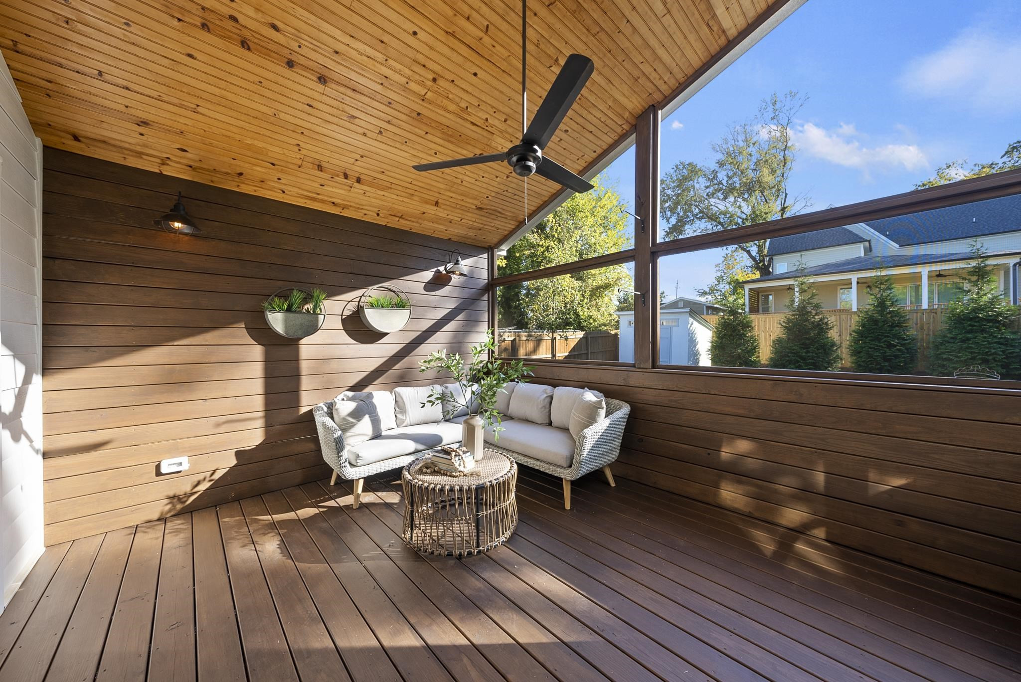 716 Van Buren Road Raleigh, NC 27604 - Photo 24 of 29 Relax into the evening on the screed porch Screened Porch
