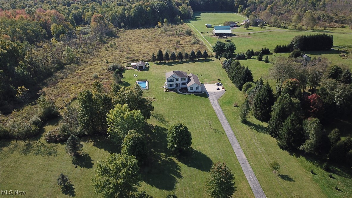 4998 Wayne Road Mantua, OH 44255 - Photo 42 of 43 Drone / aerial view with a rural view